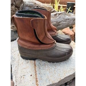 Schnee's Bozeman Montana II ADV Duck Boots Brown Leather Insulated men's 8